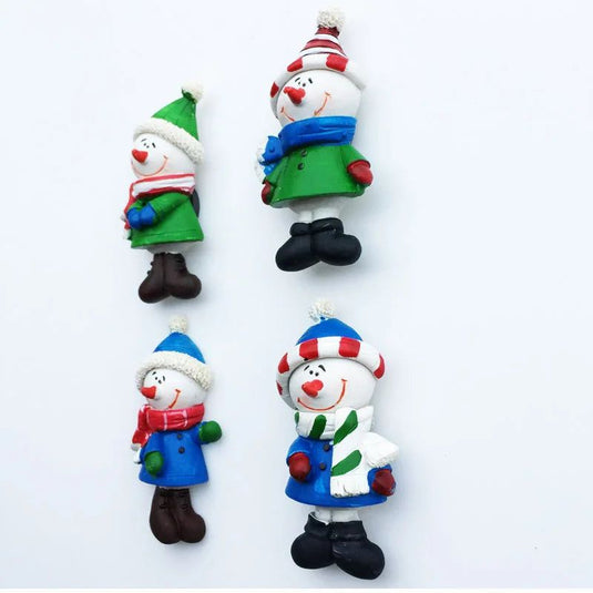 2023 New year Christmas Snowman Cute Cartoon Fridge Magnet Gifts for Children Christmas Decoration Crafts Refrigerator Stickers - Grand Goldman