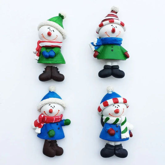 2023 New year Christmas Snowman Cute Cartoon Fridge Magnet Gifts for Children Christmas Decoration Crafts Refrigerator Stickers - Grand Goldman