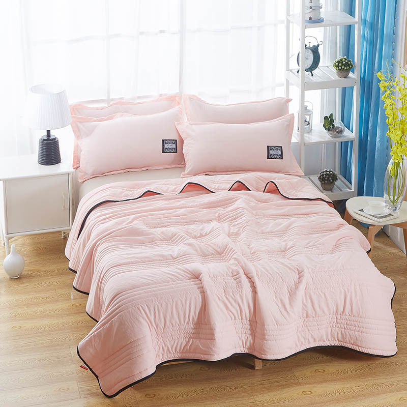 Cooling Blankets Pure Color Summer Quilt Plain Summer Cool Quilt Compressible Air-conditioning Quilt Quilt Blanket - Grand Goldman