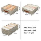 Multifunktionel opbevaringsboks til undertøj til hjemmet soveværelse skuffe til underbukser compartment