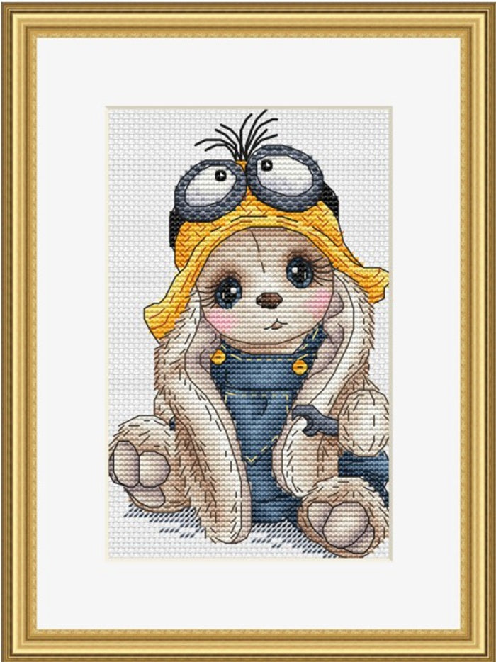 Rabbit style cross stitch set