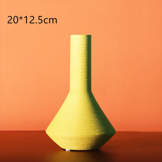 Vase nordique en céramique brossée Morandi