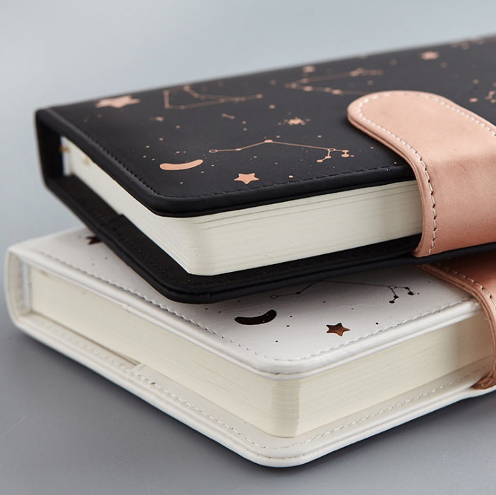 Stationery Star Leather Knitting Notebook Stationery Schedule Notepad Handbook