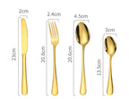 High-end tableware 24 piece set