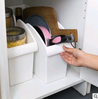 Stackable kitchen storage rack kitchen and bathroom storage box tool pot cover seasoning rack