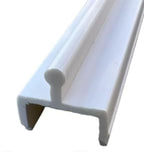 KC Hardware Vinyl Sliding Screen Door Track, Sliding Door Bottom Track Replacement, Patio Screen Door Repair Guide- White Vinyl (72 Inch, 1, Pack)