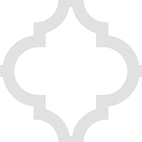Ekena Millwork 15 3/8"W x 15 3/8"H x 3/8"T Medium Marrakesh Decorative Fretwork Wall Panels in Architectural Grade PVC