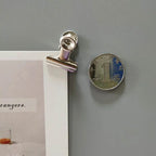 21mm Magnet Clamp Strong Magnetic Postcard Card Ticket Photo Wall Binder Clip Rose Gold Paper Clips Stationery Office Supplies - Grand Goldman