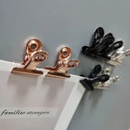 21mm Magnet Clamp Strong Magnetic Postcard Card Ticket Photo Wall Binder Clip Rose Gold Paper Clips Stationery Office Supplies - Grand Goldman