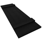 Ekena Millwork Lifetime Vinyl LJ4S14X05500BL Standard Four Board Joined, Board-n-Batten Vinyl Shutters, w/Installation Shutter-Lok's & Matching Screws (Per Pair), 14"W x 55"H, Black