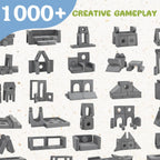 22Pcs Modular Kids Play Couch, Floor Sofa for Children, 1000+DIY Creativing Playroom Furniture for Toddlers， Convertible Foam and Floor Cushion for Boys and Girls - Grand Goldman