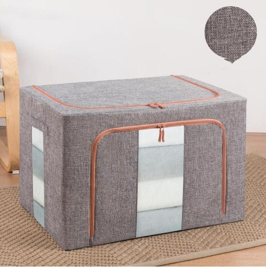 Thick Cotton Linen Storage Box Cloth Art Clothing Folding Wardrobe