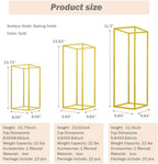 23.6inch 10 pcs Column Vases Gold Centerpieces for Table Metal Flower Stand Gold Wedding Centerpieces for Tables Party Floral Stands for Flowers - Grand Goldman