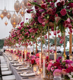 23.6inch 10 pcs Column Vases Gold Centerpieces for Table Metal Flower Stand Gold Wedding Centerpieces for Tables Party Floral Stands for Flowers - Grand Goldman