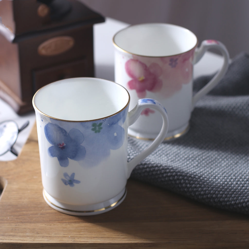High-end Bone China Ceramic Lovers Drinking Cups And Teacups As Gifts