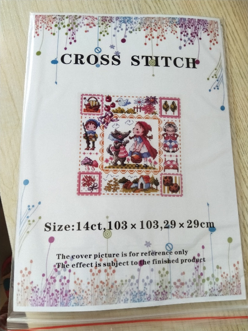 Light Blue Cross Stitch