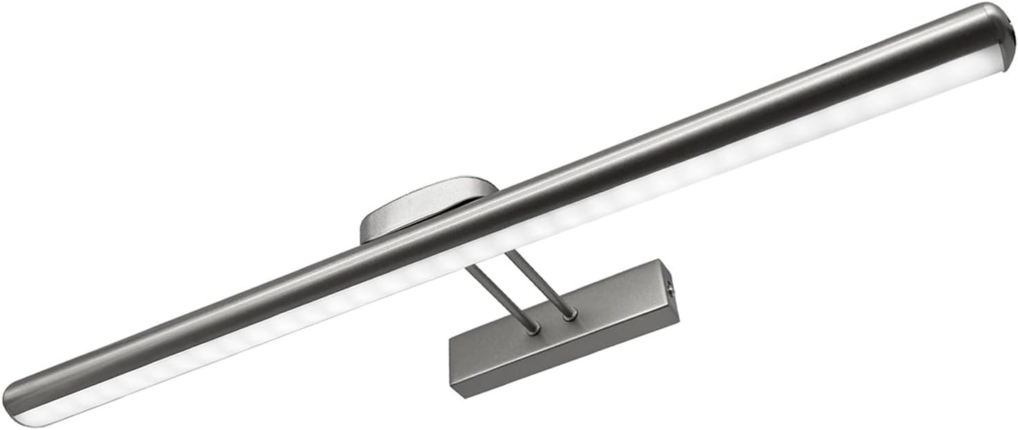 24.4" Wireless Picture Lights, Rechargeable Battery Art Display Light with Remote Control, Dimmable/Timer Off Dartboard Light, 3 Lighting Modes Full Metal Painting Display Lights (Black-1Pack) - Grand Goldman