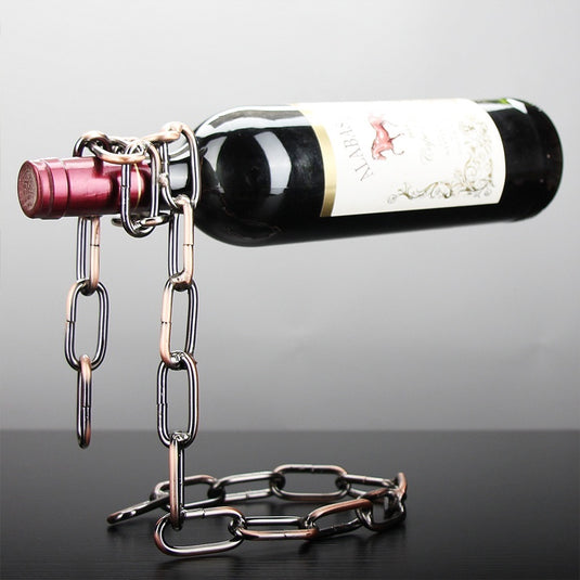 Ornements de casier à vin en fil d'acier de casier à vin de chaîne