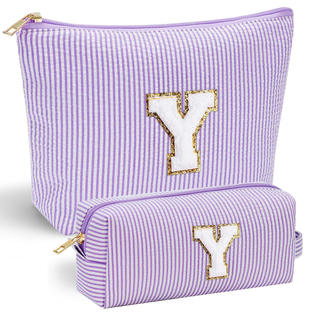 Embroidered Lettered Make-up Bag Portable Travel Storage
