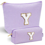 Embroidered Lettered Make-up Bag Portable Travel Storage