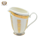 24K Gold coffee set ,cup&saucer set,bone china golden plate tableware set - Grand Goldman