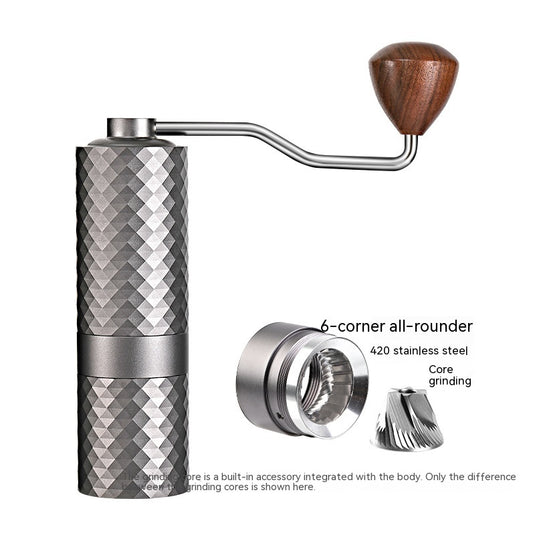 Manual Grinding Machine Diamond Coffee Bean Grinder