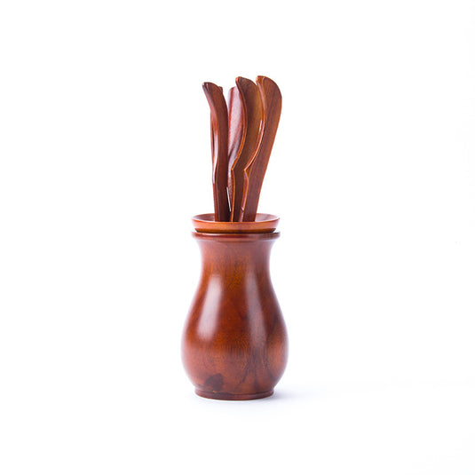 Red sandalwood vase