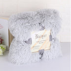 超ソフトロングシャギーふわふわフェイクファー暖かくエレガントで快適なふわふわシェルパスローブ毛布 冬用ベッド毛布