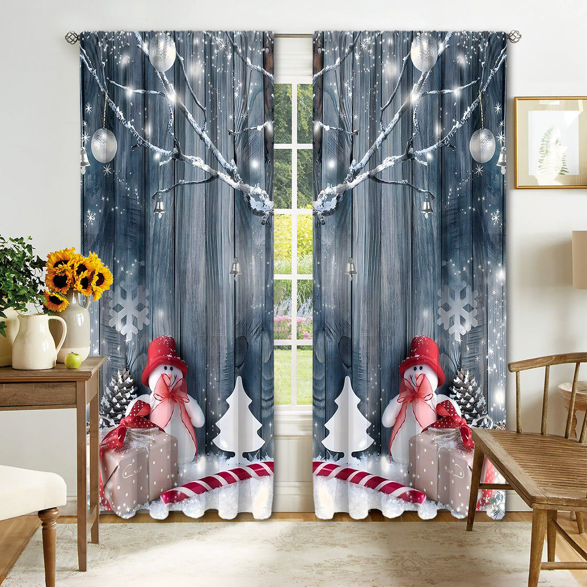 Digital Printed Christmas Curtains