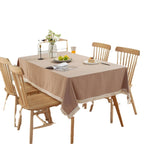 All Cotton Washed Cotton Tassel Coffee Table Cloth Table Cloth