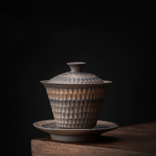 Vintage Ceramic Sancai Cup Household Kung Fu Tea Set