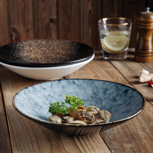 Japanese Ceramic Bamboo Hat Salad Bowl