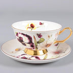 Bone China Afternoon Tea Scented Tea Coffee Ceramic Cup Dish