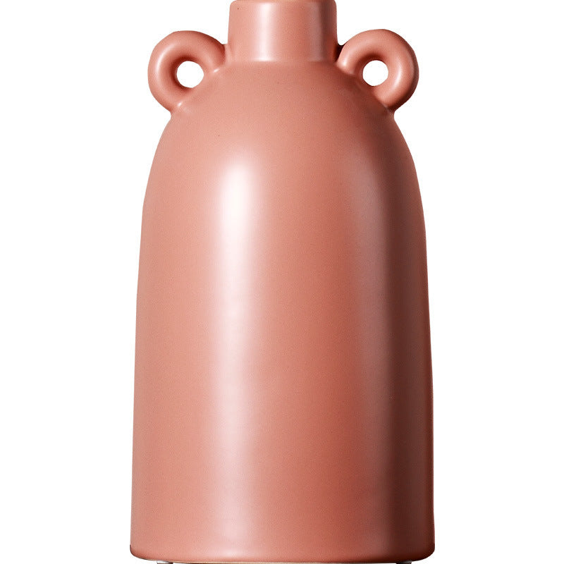 Modern minimalist living room wine cabinet dry flower vase soft decoration