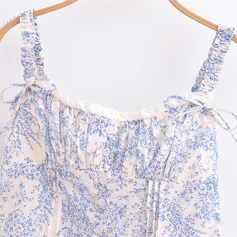 Sexy Backless Slim Fit Single-breasted Small Top