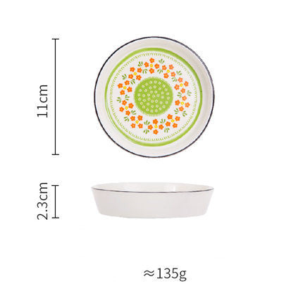 Creative New Bone China Disc Tableware