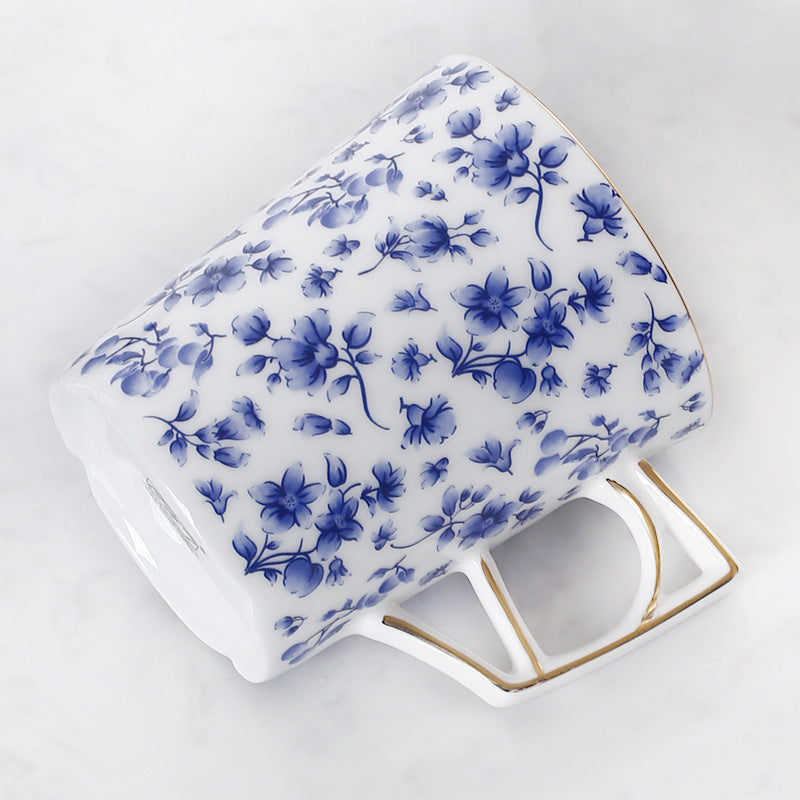 Bone China eftermiddagste kaffe sæt lav bakke drikke