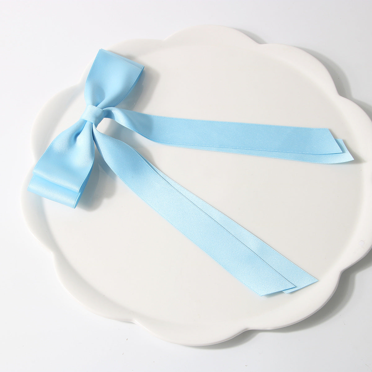 Bow Spring Clip Hairpin Sweet Double Large Ribbon Hairpin Long Ribbon Hair Accessories