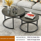 Coffee Table Living Room Creative Round Suit Wrought Iron Tea Table