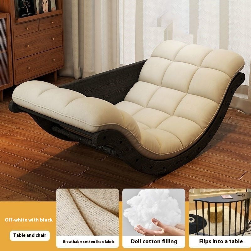 Multifunktionel enkelt gyngestol banansofa lænestol