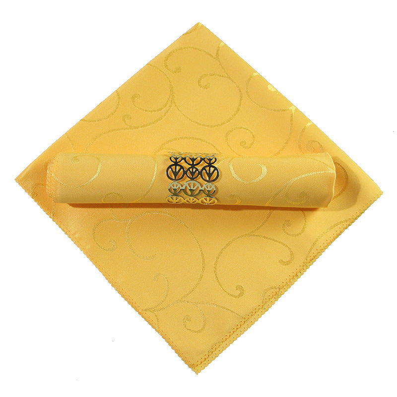 Square Folding Fabric Tablecloth Decorative Embroidery