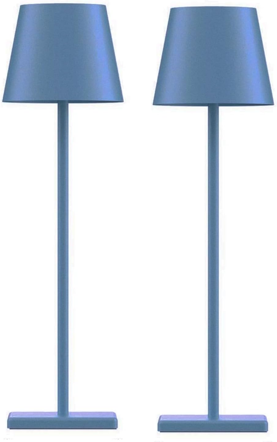 2 Pack Cordless Table Lamps, 3 Colors Stepless Dimming, 5000mAh Rechargeable Battery LED Desk Lamp for Bedroom/Couple Dinner/Desk/Cafe/Dining Room/Terrace - Grand Goldman