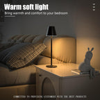 2 Pack LED CordlessTable Lamp,4000mAh Rechargeable Battery Desk lamp,3 Level Brightness Night Light,Minimalist Design, for Couple Dinner/Coffee Table/Restaurant/Bedroom(Black 2pack) - Grand Goldman