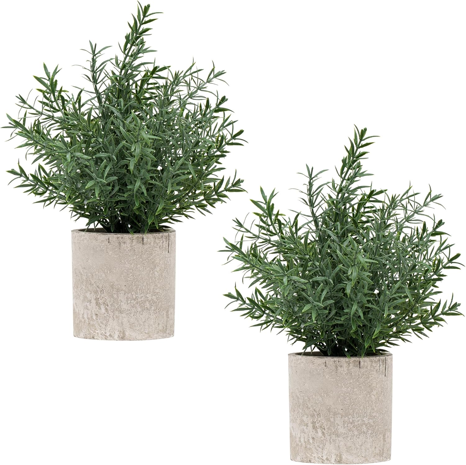 2 Pack Small Fake Plants Eucalyptus Potted Artificial Plants for Shelf Desk Home Bathroom Farmhouse Room Coffee Table Decor (Sage Green) - Grand Goldman