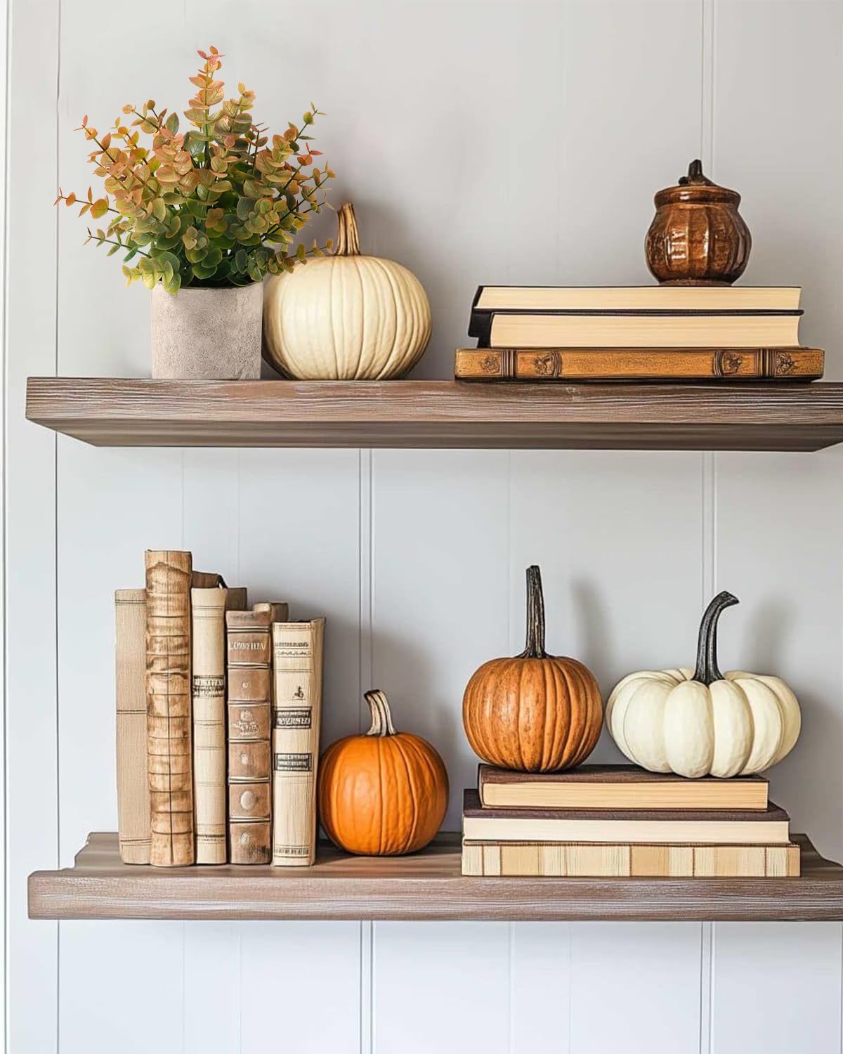 2 Pack Small Fake Plants Eucalyptus Potted Artificial Plants for Shelf Desk Home Bathroom Farmhouse Room Coffee Table Decor (Sage Green) - Grand Goldman