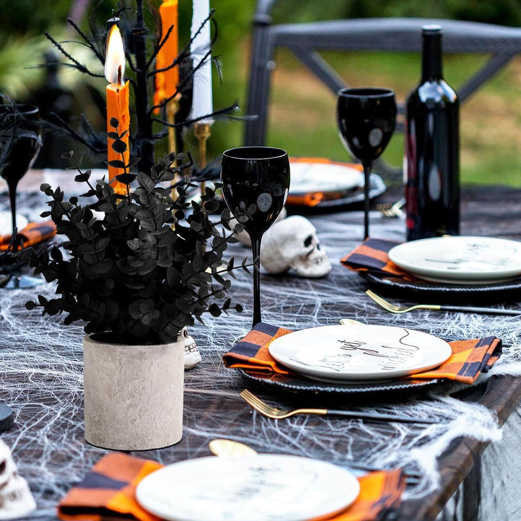 2 Pack Small Fake Plants Eucalyptus Potted Artificial Plants for Shelf Desk Home Bathroom Farmhouse Room Coffee Table Decor (Sage Green) - Grand Goldman