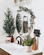 2 Pack Small Fake Plants Eucalyptus Potted Artificial Plants for Shelf Desk Home Bathroom Farmhouse Room Coffee Table Decor (Sage Green) - Grand Goldman