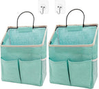 2 Pack Wall Hanging Storage Bag,Wall Hanging Organizer bags with Pockets, Wall Organizer Storage for Dormitory Bathroom Bedroom (Grey-upgraded)… - Grand Goldman