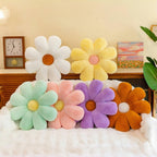 2 Pcs Flower Pillow, Pink White Daisy Flower Preppy Throw Pillows Set, Cute Girls Bedroom Preppy Room Decor Aesthetic Decorative Throw Pillows for Bed Sofa Chair Decor (Pink & White) - Grand Goldman