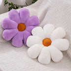 2 Pcs Flower Pillow, Pink White Daisy Flower Preppy Throw Pillows Set, Cute Girls Bedroom Preppy Room Decor Aesthetic Decorative Throw Pillows for Bed Sofa Chair Decor (Pink & White) - Grand Goldman